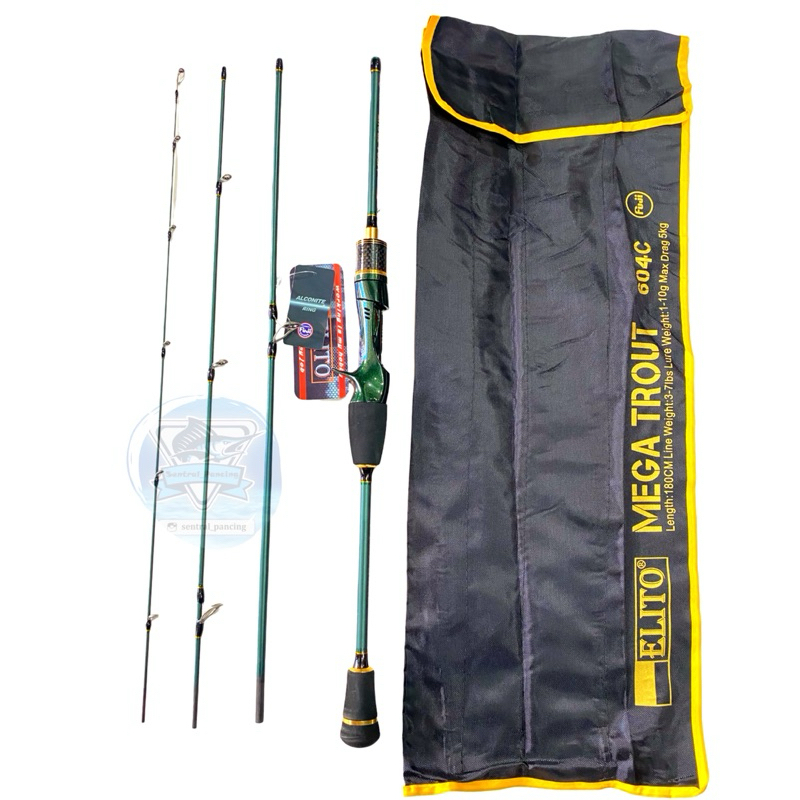 JORAN TRAVEL ROD BAITCASTING ELITO MEGA TROUT 604
