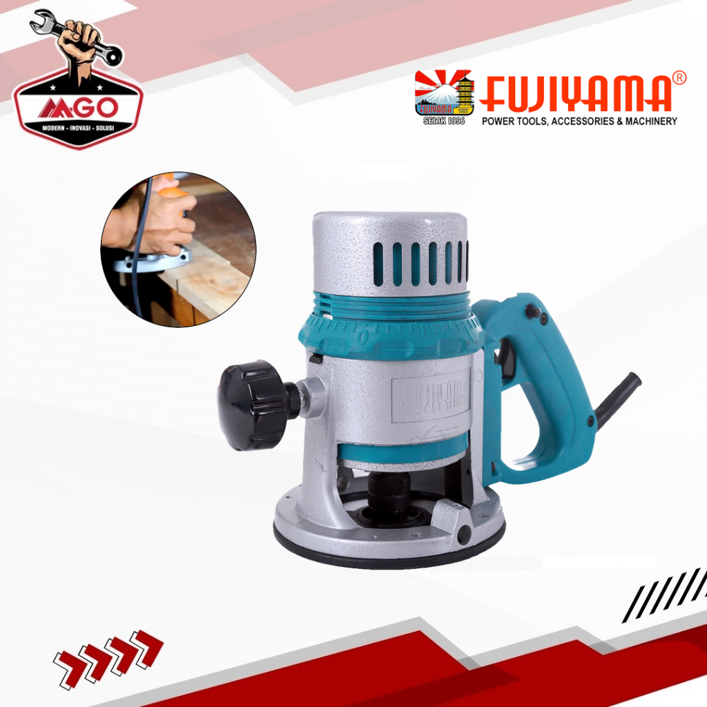 Mesin Router Profil Kayu Besar Single Speed Router 12mm (1/2") FUJIYAMA RT 9601