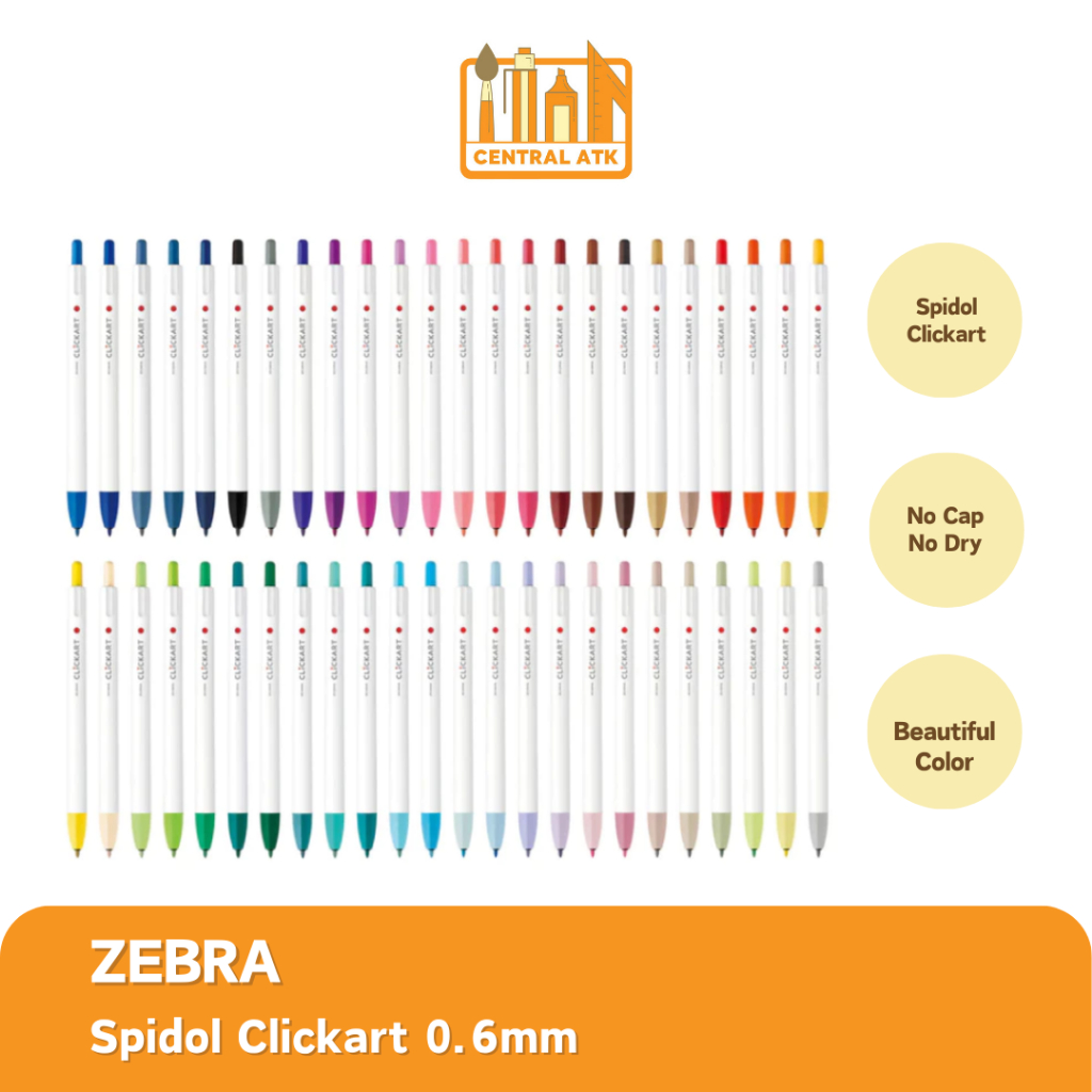 

SPIDOL ZEBRA CLICKART WARNA (1 PCS)