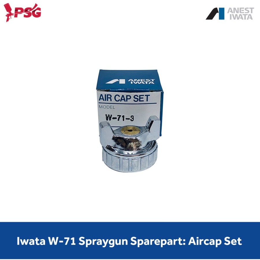 Iwata W-71 Spraygun Genuine Sparepart: Air Cap Set