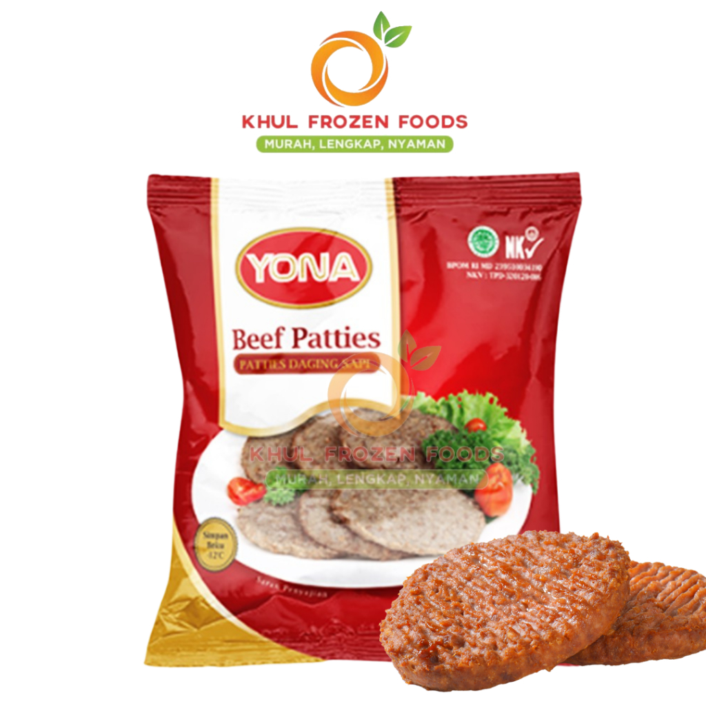 

Yona Burger Sapi 500gr/ Beef Patties/ Yona/ Yona burger tebal/ Burger sapi frozen