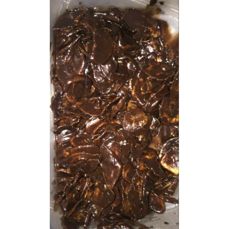 

keripik pisang coklat lumer