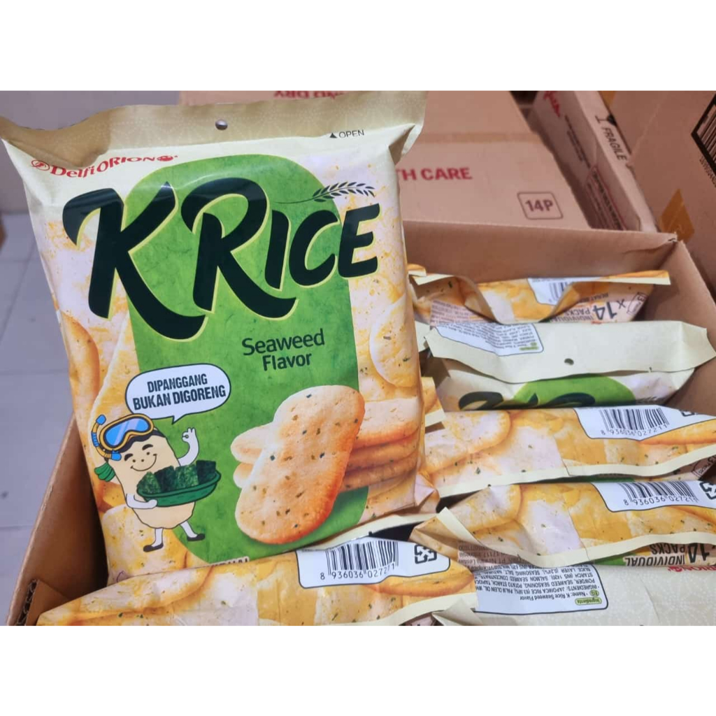 

Termurah Delfi Orion K'Rice Crackers Beras Seaweed Flavour/ Rasa Rumput Laut