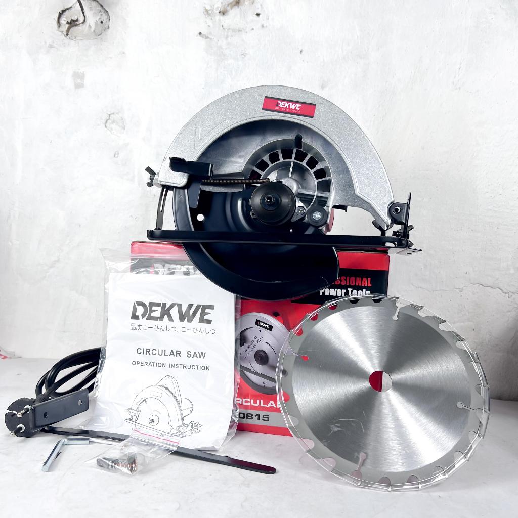 DEKWE DK0815X CIRCULAR SAW Sirkel Mesin Gergaji Listrik Kayu Potong triplek Papan model maktec