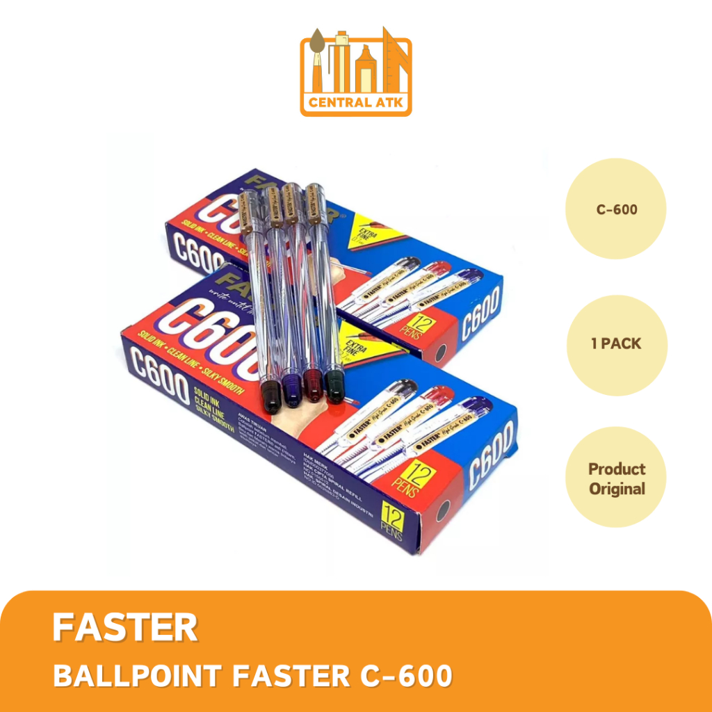 

PULPEN / BOLPEN FASTER C600 0.7 EXTRA FINE TIF (1 PCS)