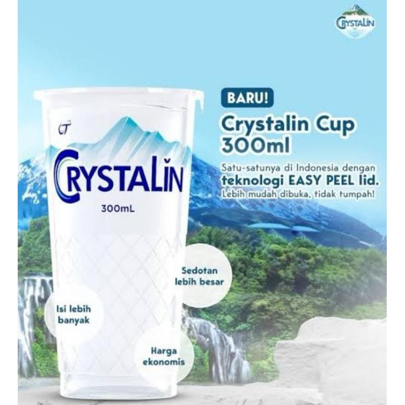 

Crystalline Cristalin Cristalline Crystallin Crystaline Crystalline Air Mineral 300ml x 24 Botol Air Minum 1 Karton Amanta Segar