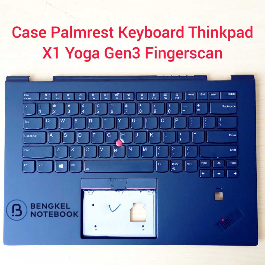 Case Casing Cover Palmrest Keyboard Penutup Atas Thinkpad X1 Yoga Gen3 Gen3rd Gen 3 Fingerscan