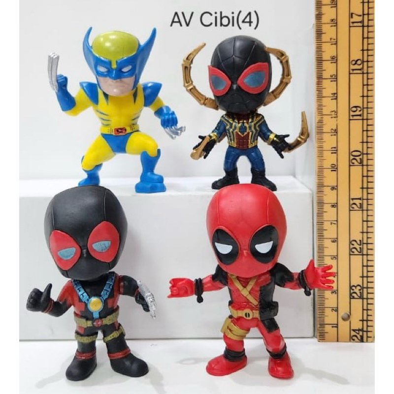 action figure avenger chibi set 4