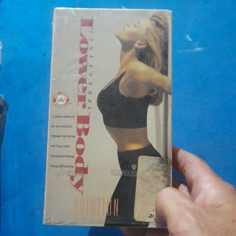 kaset vhs aerobic jane fonda lower body (a)
