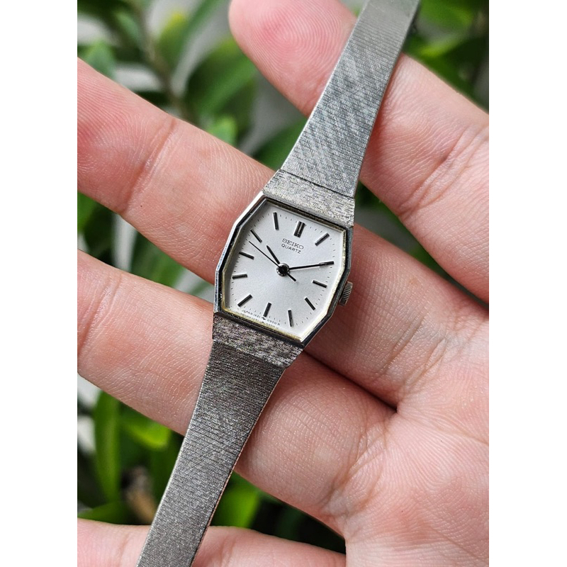 SEIKO OCTAGON QUARTZ ORIGINAL BRACELET GELANG JDM LADIES JAM TANGAN WANITA WOMEN LADY VINTAGE RARE S