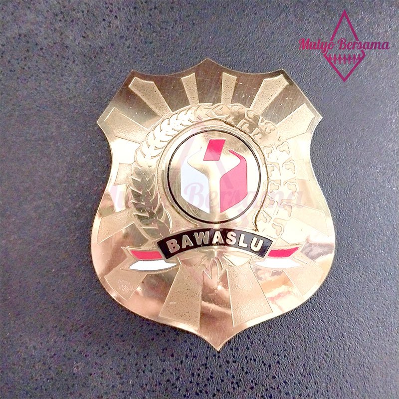 Pin Logo Bawaslu Model Perisai Lencana Bawaslu Model Perisai - Mulyo Bersama