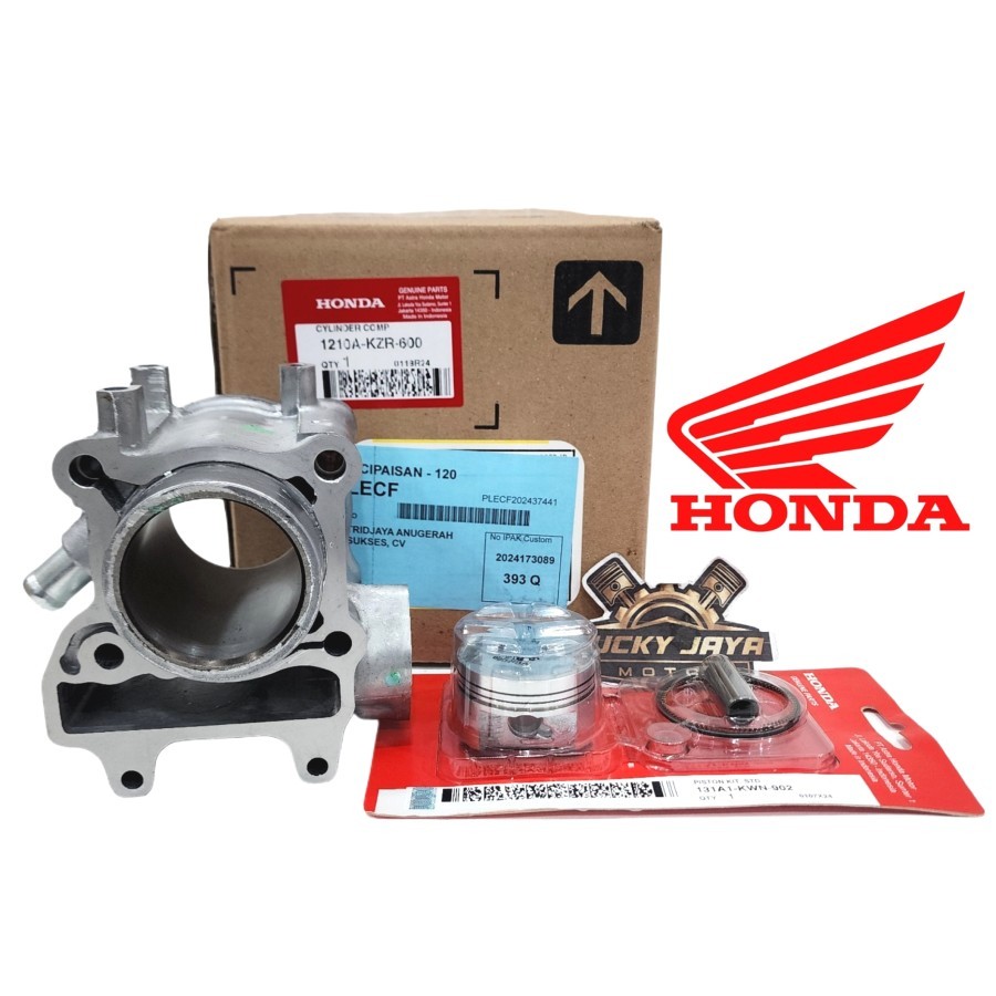 Blok seher boring cylinder Vario 125 fi injeksi old lama original KZR+PISTON KIT KWN STD