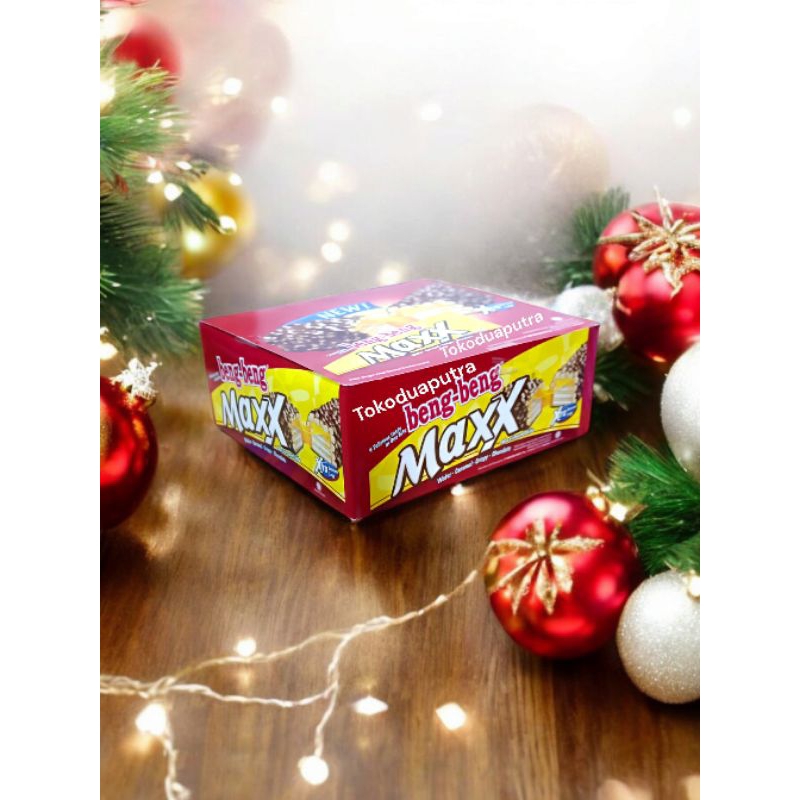 

Beng beng Maxx 1 box isi 12 pcs / beng maxx Box coklat wafer