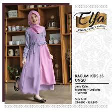 GAMIS ANAK ETHICA KAGUMI KIDS 35 UNGU,GARDEN GREEN