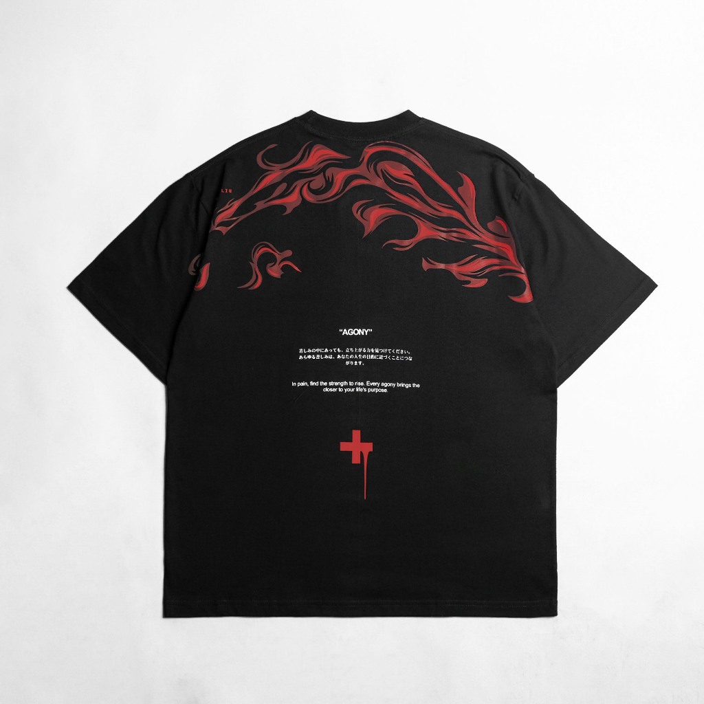 KREMLIN T-Shirt Oversized Relaxed Fit Black HD - Agony