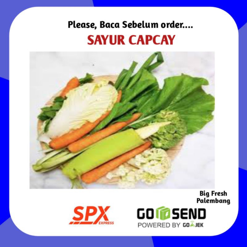 

Sayur Capcai Capcay Mentah Per Bungkus - Sayur Sayuran Bersih Segar Palembang