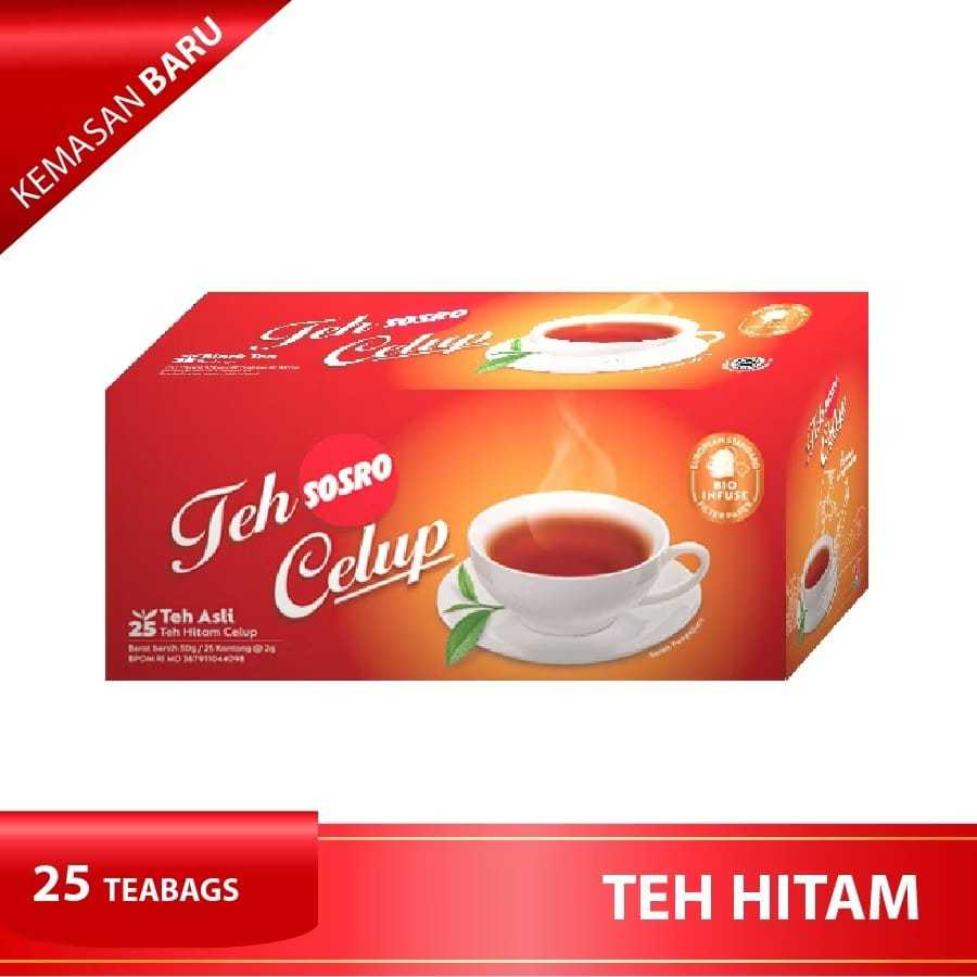 

Teh Celup Sosro 50 gram - Teh Hitam berkualitas (25 pcs)