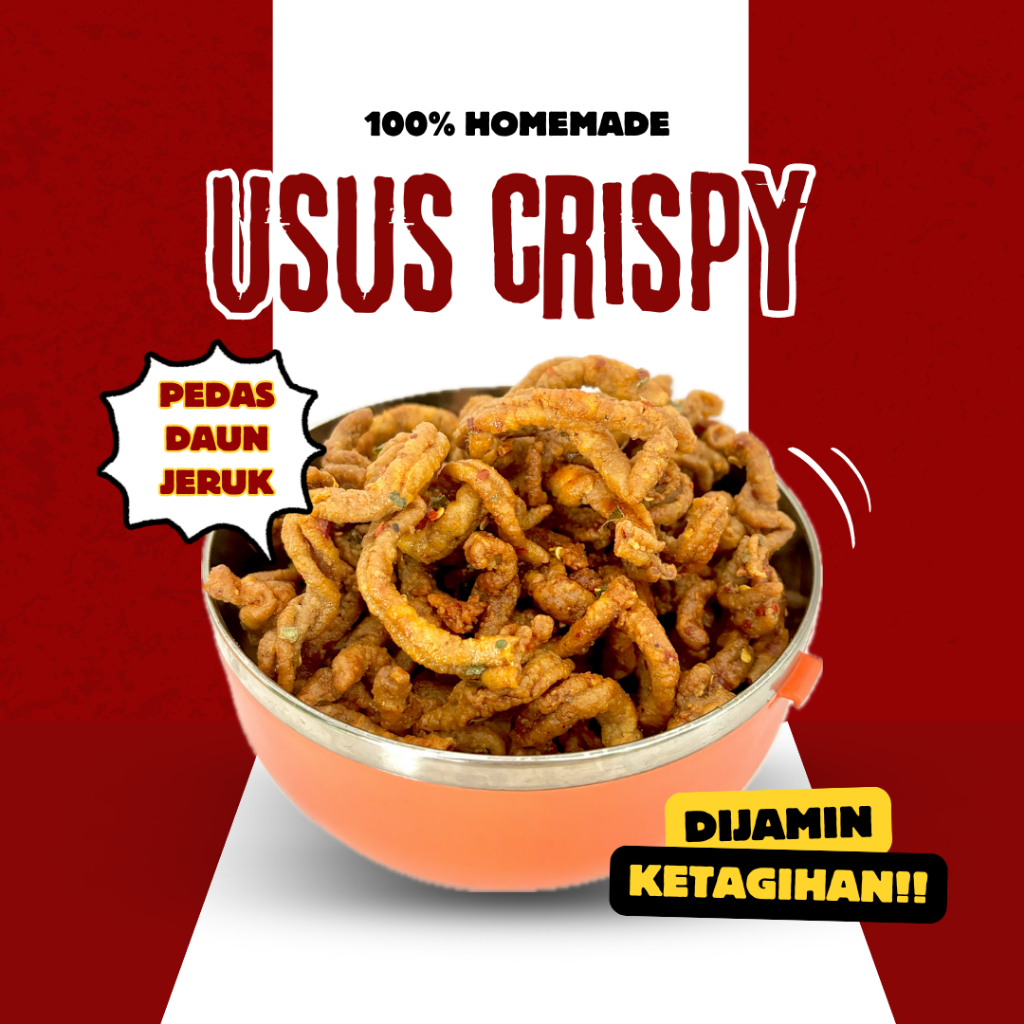 

USUS KRISPI. USUS CRISPY PEDAS BAWANG DAUN JERUK 100 GRAM