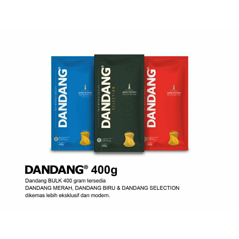 

3 paket teh dandang kemasan 400gram