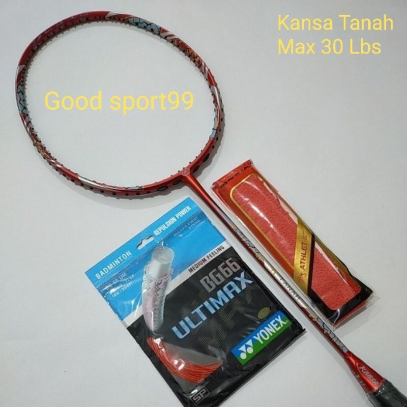 RAKET BADMINTON KANSA TANAH TERBARU 30 LBS ORIGINAL