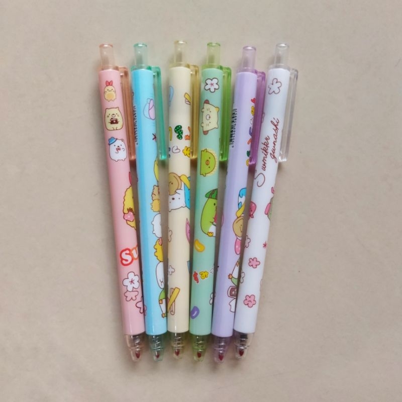 

1 Pcs Pulpen Gel Cetek (Satuan) Mekanik 0.5mm Motif Lucu Sumikkho Gurashi