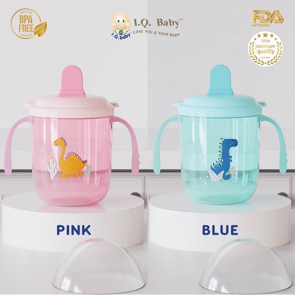 I.Q BABY Tempat Minum Anak Balita | Minum Sedotan Anak | Training cup/Botol minum/gelas plastik anak