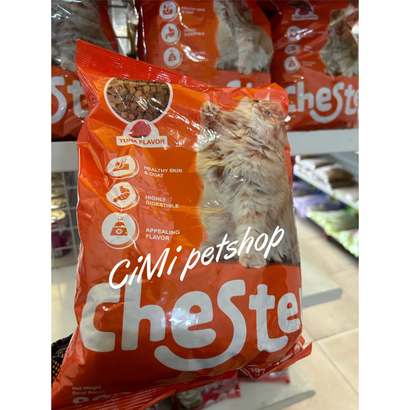 CHESTER MAKANAN KUCING MURAH RASA TUNA PELET KERING ENAK BERGIZI