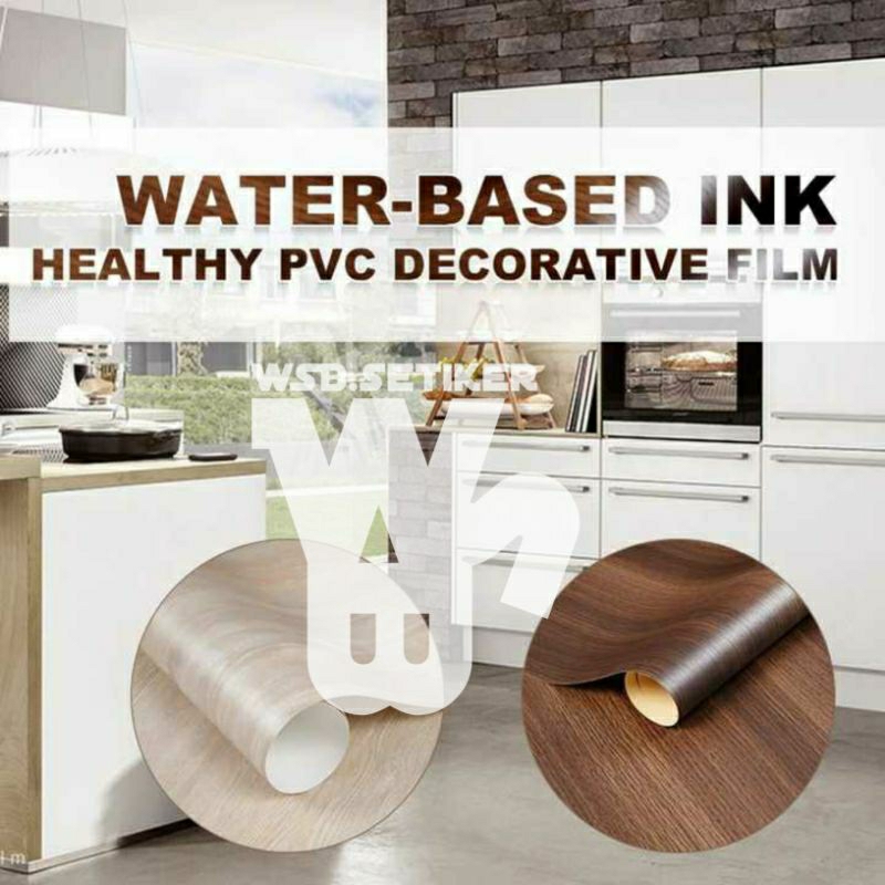 Piyugardening Stiker Meja Kayu Pelapis Furniture/ Wallpaper Anti Air Dan Minyak