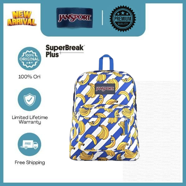 PROMO SETENGAH HARGA JanSport BANANA Tas Ransel - Backpack - Daypack SuperBreak Plus Russet Red - Ta