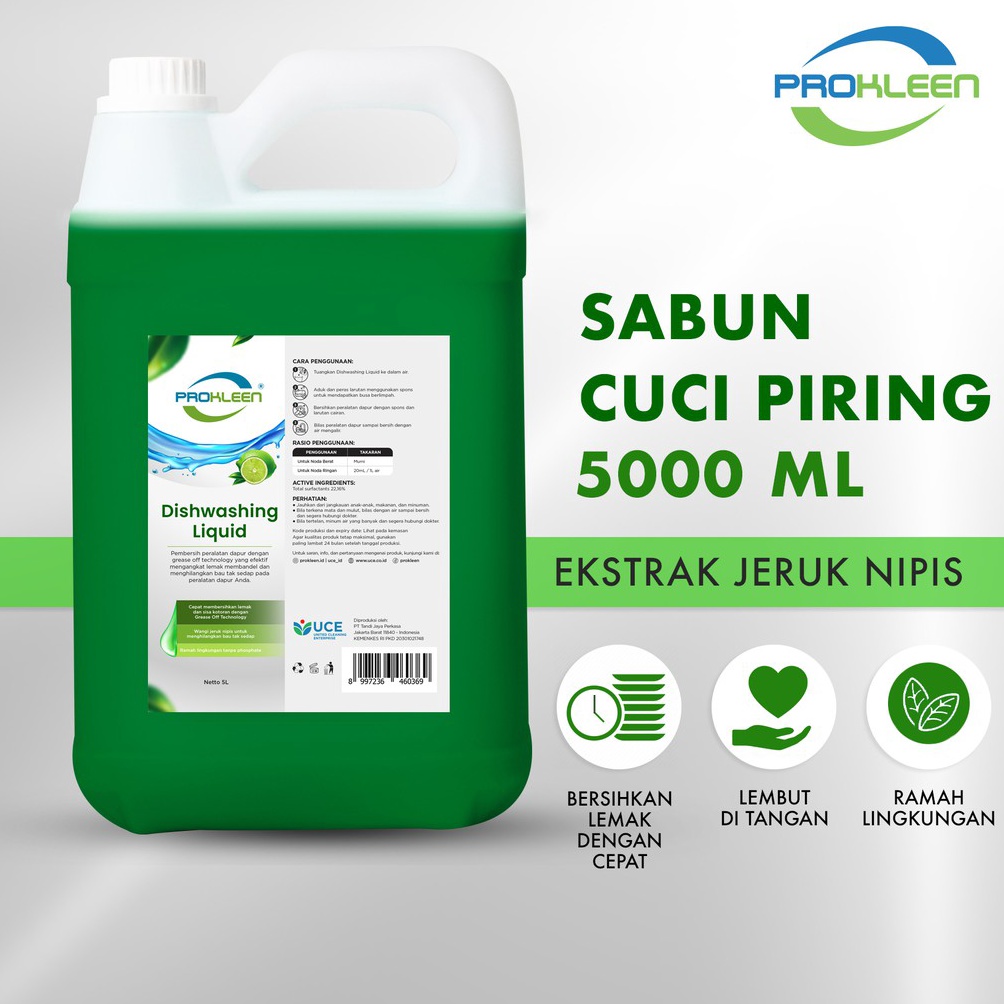 Buruan Serbu PROKLEEN Sabun Cuci Piring Dishwashing 5L Konsentrat