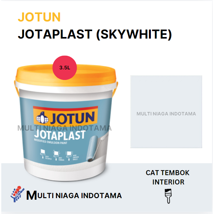 JOTUN JOTAPLAST KHUSUS BASE SKYWHITE [3.5L/5KG] / CAT DINDING INTERIOR