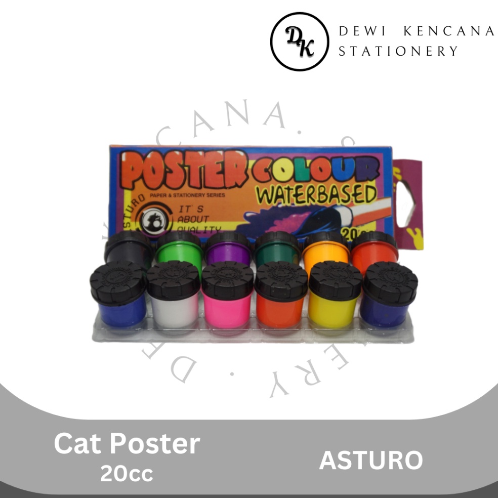 

KODE J6B8 Cat Poster Asturo Waterbased 2ml 12Warna