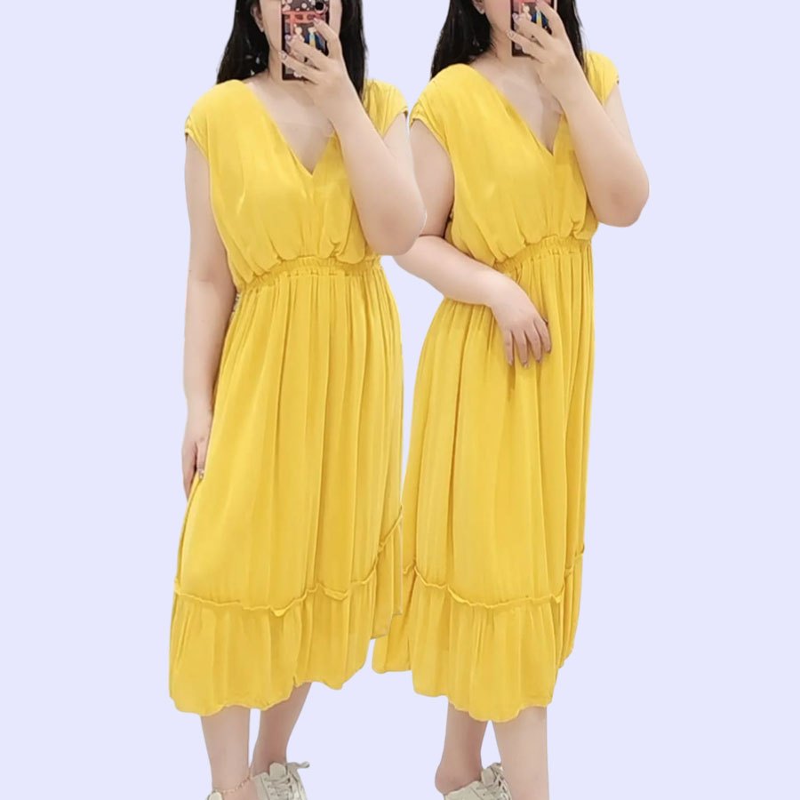 DRESS WANITA ISABEL TIERED MIDI DRESS