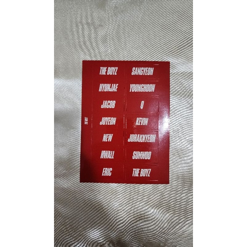 The Boyz - The First Official Sticker | Sticker Official | Kpop merchandise