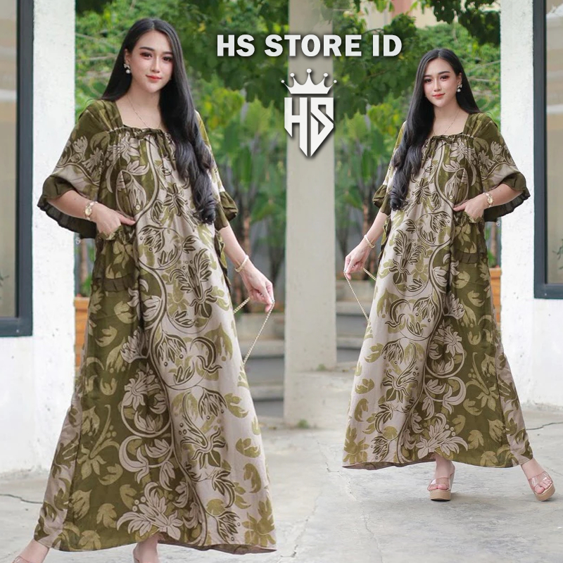 HS-STORE-ID | Baju Viral Dress Dewasa Elegant Casual Dress Cantik Daster Kekinian Terbaru Terusan Wa