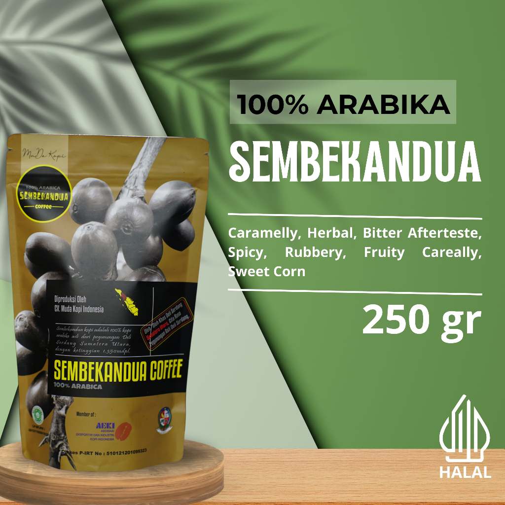 

KOPI ARABIKA DELI PREMIUM SINGLE ORIGIN DELI SERDANG | SEMBEKANDUA 250gr