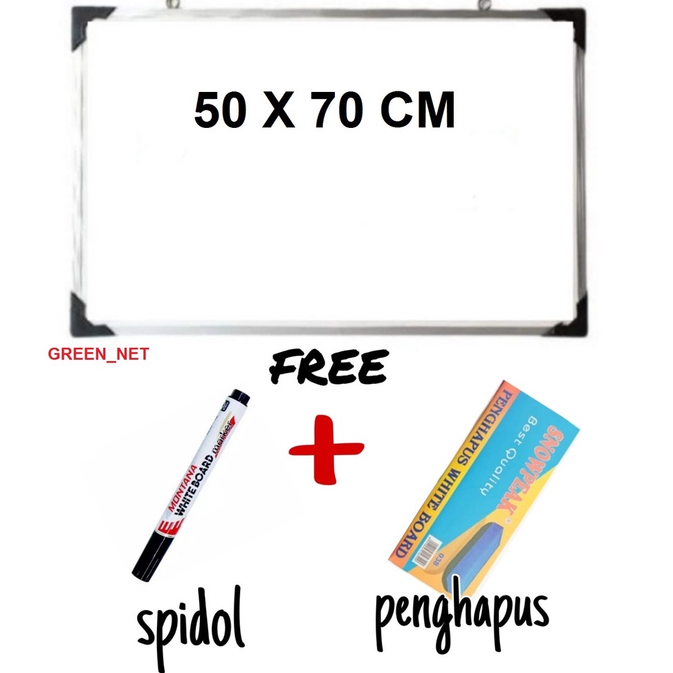 

KODE S9O Papan Tulis Spidol dan Kapur Whiteboard Blackboard Ukuran 5X7 FREE SPIDOL DAN PENGHAPUS