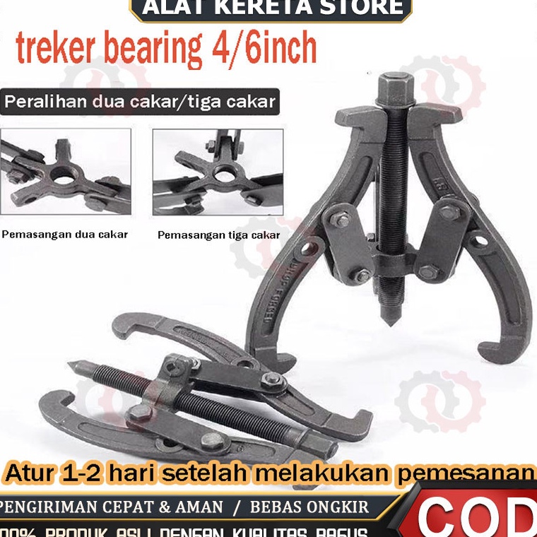 

KODE J9G9 Treker bearing 3 Kaki 4 6 Inch Gear Puller 3 Jaw Tracker alat melepas bearing Gear Dapat diganti dengan dua cakartiga cakar