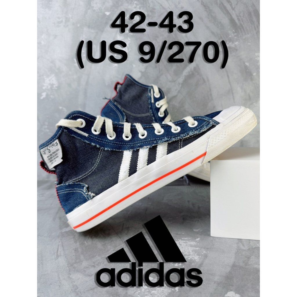 (Second/Preloved) 4did*s Nizza Hi RF Navy Denim White