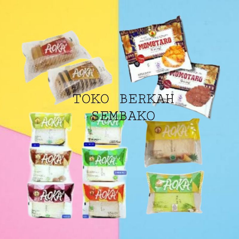 

(BUNGKUS) Roti AOKA All Varian Cokelat,Keju,Gulung Cokelat,Gulung Keju,Momotaro Original,Momotaro Cokelat