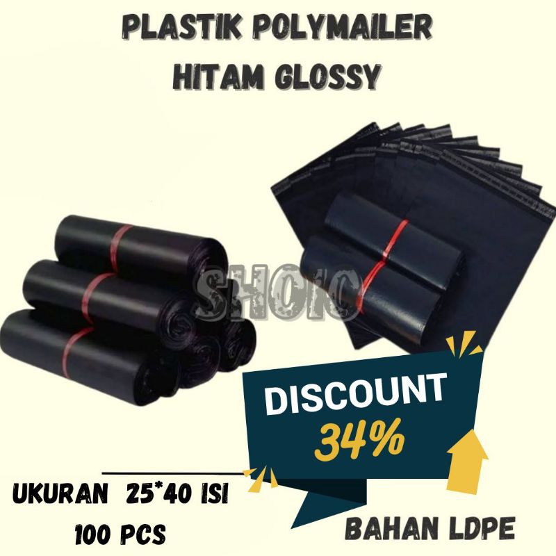 

Polymailer Plastik Packing 20*40 isi 100 Glossy