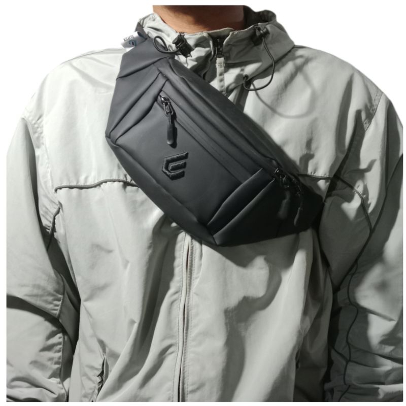 ELITER MYSTIC Waistbag || Tas selempang anti air pria dan wanita, tas premium, waterproof,taspinggan