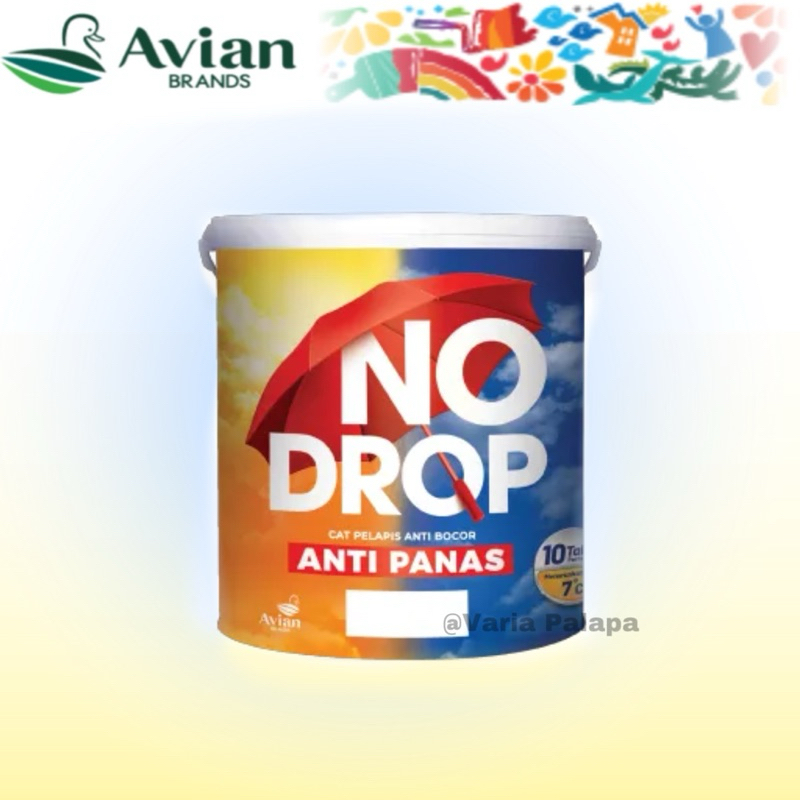 CAT TEMBOK NO DROP ANTI PANAS 1KG ||CET NODROP||CET PELAPIS ANTI BOCOR GENTENG SENG TALANG ASBES TEM