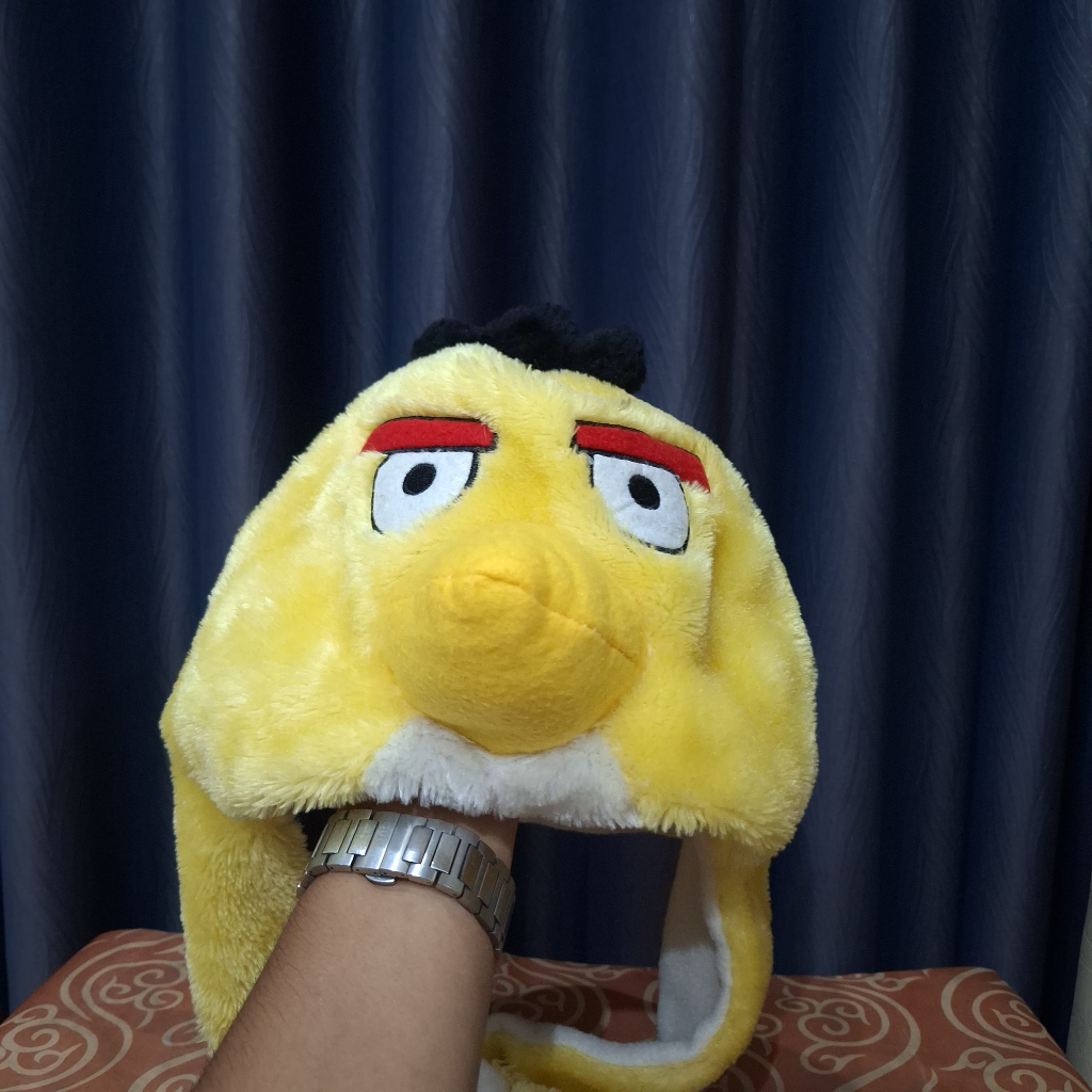 Boneka Topi Angry Birds Bird Kuning Chuck Cantik Lucu