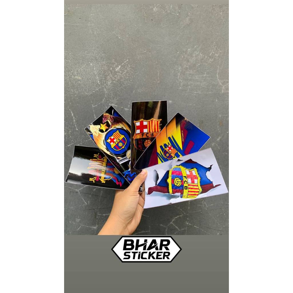 

Sticker Pack Club Bola BARCELONA Sticker Anti Air Murah