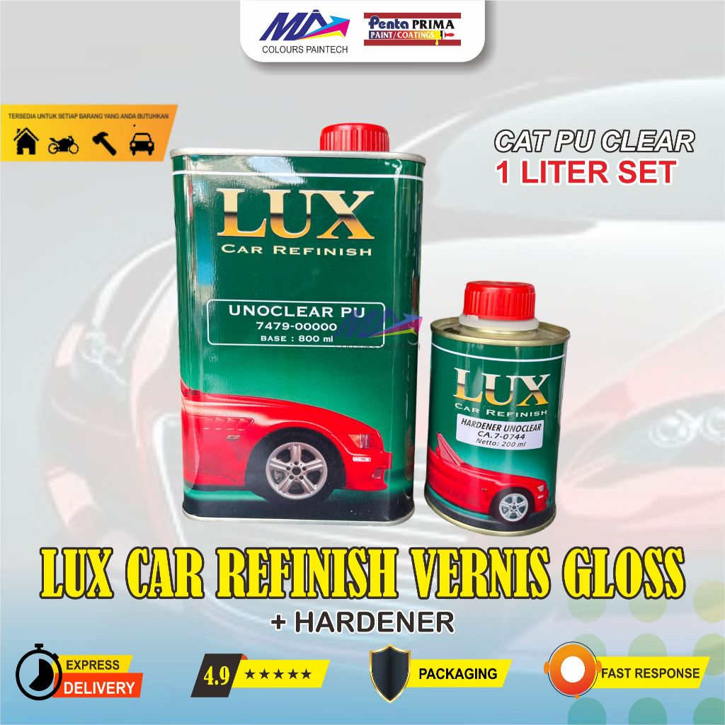 LUX CAR REFENISH VERNIS GLOSS  CAT PU CLEAR LUX 1 KG
