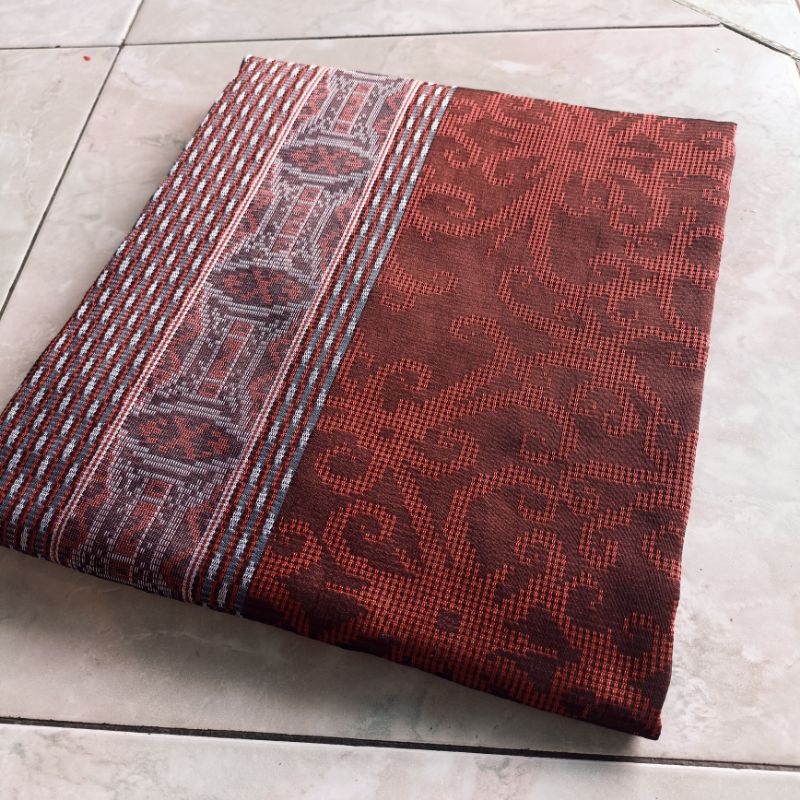 Kain Songket Merah Bata Tenun Songket Merah Bata
