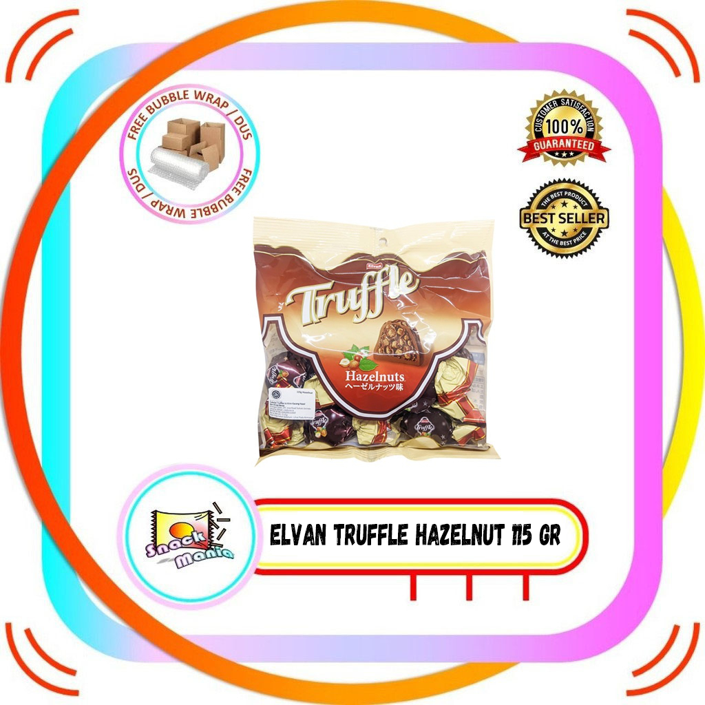 

Elvan Coklat Truffle Chocolate Hazelnut ~ 115 gr Cokelat Susu Krispi