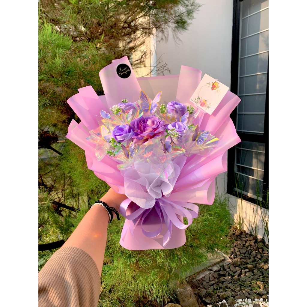 [READY STOCK] Bouquet Bunga PREMIUM / Buket Bunga Artificial / Buket Bunga Rose Premium / Buket Bung
