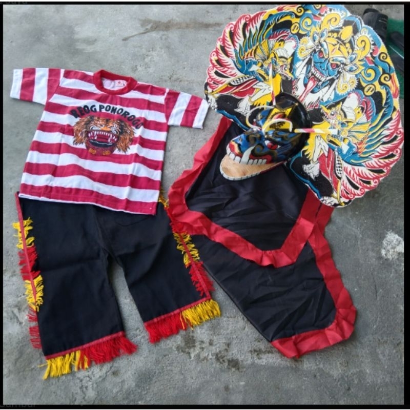 Paket murah baju reog dan barongan caplokan devil jumbo spon jaranan kuda lumping